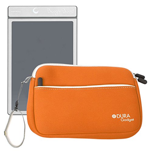 DURAGADGET Orange Protective Neoprene Carry Case For Boogie Board 8.5 Inch, Boogie Board JOT 8.5 Inch Writing Tablet & Personal Organiser (All Colors) With Front Zip Pocket