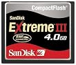 SanDisk SDCFX3-004G 4GB Extreme III CompactFlash Card (Bulk Package)