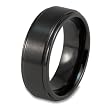 Black Ceramic Ring (8.0mm) - Sizes 8 - 13