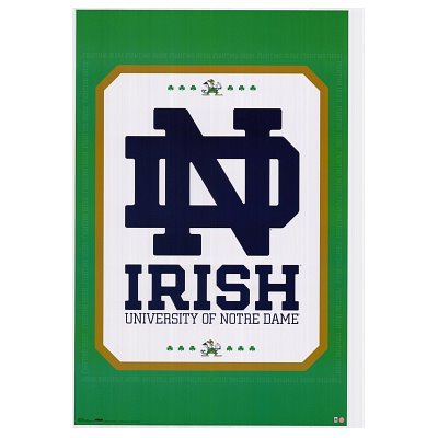 Cover image : (24x36) University of Notre Dame (Logo) NCAA Art Poster Print