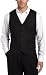 Dockers Men's Suit Separate Vest,Black Stripe,Large