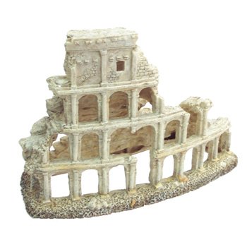 Aquatic Gardens Wet N’ Wild Roman Coliseum Ruins Aquarium Ornament
