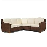 Home Styles Cabana Banana L-Shape Sectional Sofa in Cocoa