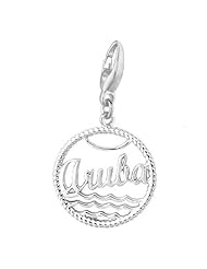 Sterling Silver ARUBA DISC Charm