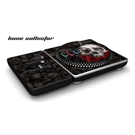 New DJ Hero Turntable Controller Protective Skin, Fits Nintendo Wii, Xbox 360 & Playstation 3 - Bone Collector Black