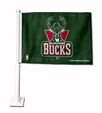 Milwaukee Bucks Car Flag