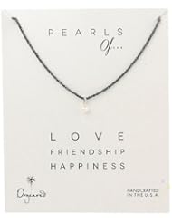 Dogeared "Cultured Pearls Of..." White Potato Coin Cultured Pearl Sparkle Pendant Necklace, 18"