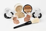 6 pc. STARTER KIT Mineral Makeup Set Bare Skin Matte Foundation Cover (Fair Shade 2)