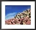 Prayer Words Carved on Rocks, Nima Pile, Baqing, East Tibet, China Places Framed Art Poster Print by Keren Su, 22x18