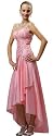 Gerafftes Corsagenkleid, Cocktail- und Abendkleid, Rosa
