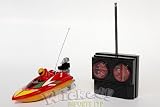 Remote Controlled R/C Mini Palm Micro Speedboat Colour : RED