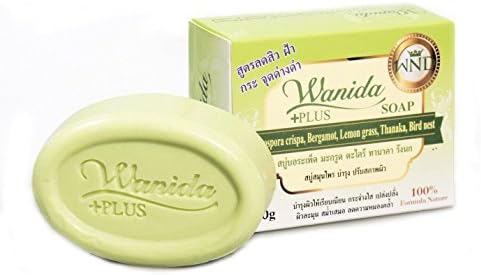 Organic Herbal Facial and Body Soap, Lemongrass Smell for Women Beautiful Skin by Wanida Plus