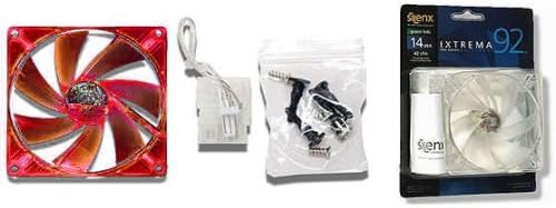 SilenX iXtrema Pro Red LED 92mm x 25mm 14 dBA "Silent" Case Fan IXP-64-14R