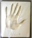 Muhammad Ali handprint real-life full size. Ali personally impressed his hand into a soft clay tablet, then added his signature to the casting beneath his handprint