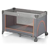 Produkt-Bild: Herlag H8975-2110 Reisebett Tivoli 60 x 120 cm dunkelgrau/grau/orange
