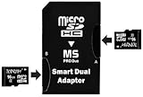TOPRAM 32GB (16GB x 2) microSD microSDHC Card Class 4 with Memory Stick Pro ....