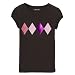 Girls' Cherokee� Short-Sleeve Argyle Tee - Brown
