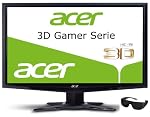 Acer GR235HBMII 58,4 cm (23 Zoll) 3D Monitor (HDMI, VGA, 2ms Reaktionszeit) schwarz inkl. 3D Polarisationsbrille