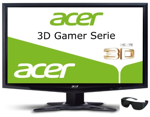 Acer GR235HBMII 58,4 cm (23 Zoll) 3D Monitor (HDMI, VGA, 2ms Reaktionszeit) schwarz inkl. 3D Polarisationsbrille
