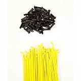 DK Double Butted Spokes Yellow Powder Coated 50pcs