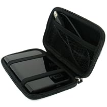 iGadgitz Black EVA Hard Case Cover Suitable for Western Digital My Passport Essential USB Portable External Hard Drives 160gb, 250gb, 320gb & 500gb (Not Suitable for Model Numbers beginning WDBAAA.)
