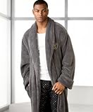 Apparel : Sean John Plush Logo Crest Robe
