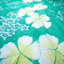 Green Print Hibiscus Sarong