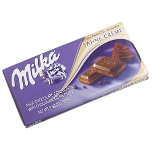 Milka Milk Chocolate with Chocolate Creme Filling, 3.52-Ounce Bars (Pack of 10)