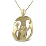 Loving Family® 18k Gold Clad Pendant - Mother and Three Children $46.99