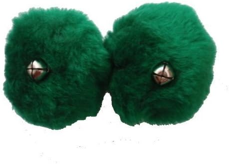 Roller Skate Pom Poms - Green (4 inch round)