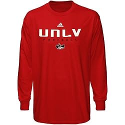 NCAA adidas UNLV Runnin' Rebels Red Sideline Long Sleeve T-shirt
