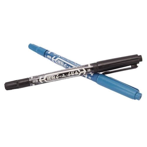 10pcs Tattoo Skin Marker Piercing Marking Scribe Dual-tip Pen