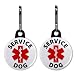 SERVICE DOG Medical Alert 2-Pack 1 Zipper Pull Charms