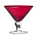Bubble Martini Glasses Set of 4 - Ruby