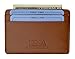 Moga Genuine Leather Slim Credit Card Holder (Tan)