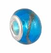 Pandora Style Charm Bead (Z128) Murano Style / Lampwork Glass (14mm x 10mm) (fits Troll too)