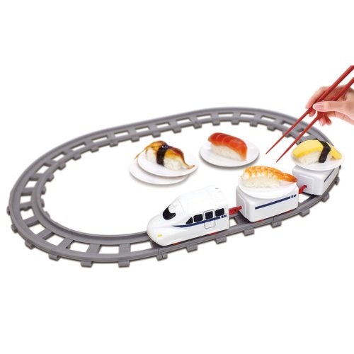 電車 おもちゃ トレイン 回転寿司 お寿司を運ぶ！レールトレイン 受け皿4枚付き
