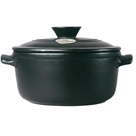 Emile Henry Flame, All Heats (Except Induction), French Ceramic, Round Stewpot, black, �20cm