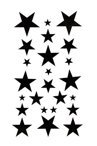 King Horse Body painting temporary tattoos waterproof temporary tattoo black star