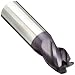 Melin Tool VXMG Carbide Corner Radius End Mills, Inch, Stub Length, nACo Finish, Roughing Cut, For Use With Cast Iron, Hardened Steel, Nickel/Nickel Alloys, Steel/Steel Alloys, Titanium/Titanium Alloys