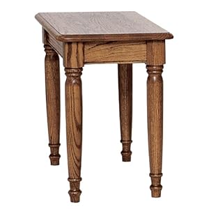 #5502 Solid Oak Country Farmhouse Chair Side Table
