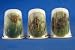 Porcelain China Collectable Thimbles - Set of Three Japanese Lilies
