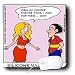 Londons Times Health and Vanity Trends Cartoons - Silicone Valley Girl - Mouse Pads