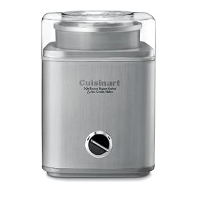 Factory Reconditioned Cuisinart ICE-30BCFR Pure Indulgence 2-quart Frozen Yogurt-Sorbet & Ice Cream Maker, Brushed Stainless