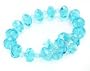 Capri Blue Single Strand Rosy Crystal Bracelet