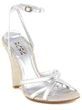 BCBG MAX AZRIA - BCBG Paris Dobee Silver wedges