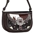 Prairie Rose American West Cowhide Western Handbag with Front Pocket