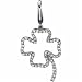 Diamond White Gold Clover Charm