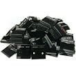 200 Black Earring Cards Pads Sterling Silver Displays 1.5"