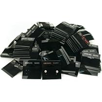 200 Black Earring Cards Pads Sterling Silver Displays 1.5 200 Black Earring Cards Pads Sterling Silver Displays 1.5